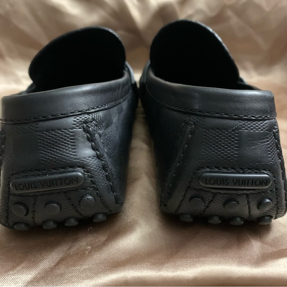 Louis Vuitton Black Damier Drivers - Picture 5 of 14